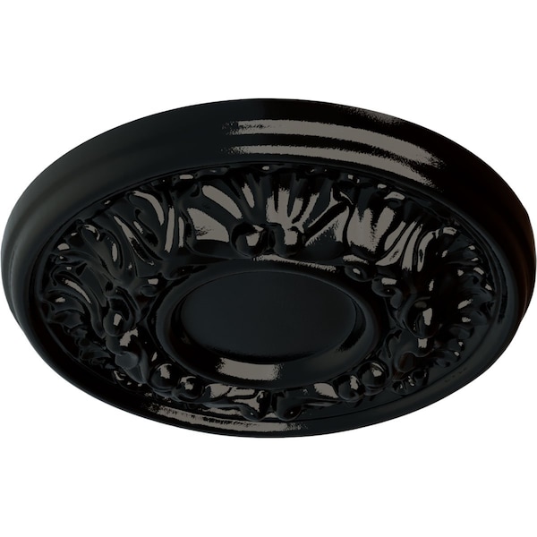 Odessa Ceiling Medallion (Fits Canopies Up To 2 1/2), Hand-Painted Black Pearl, 7 1/2OD X 1 1/8P